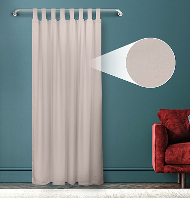 Штора Велюр матовый с креплением Петли с липучкой v09