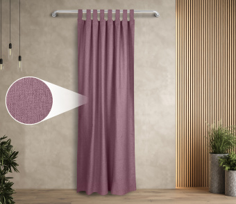 Штора Димаут Рогожка с креплением Петли с липучкой v23. Фото 1