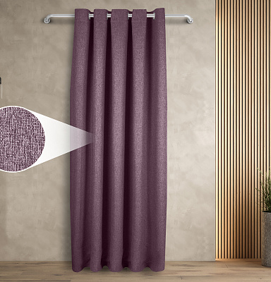 Штора Димаут Рогожка с креплением Люверсы v24 блэкаут