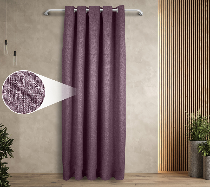 Штора Димаут Рогожка с креплением Люверсы v24. Фото 1