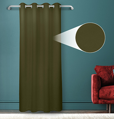 Штора Велюр матовый с креплением Люверсы v15