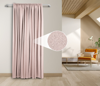 Штора Блэкаут Долли с креплением Шторная тесьма v07. Фото 1