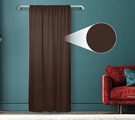 Штора Велюр матовый с креплением Кулиса v31