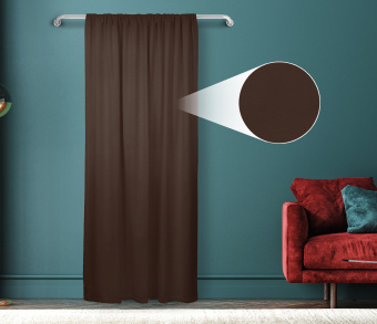 Штора Велюр матовый с креплением Кулиса v31. Фото 1