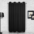 Шторы Премиум черные на люверсах. Фото 3