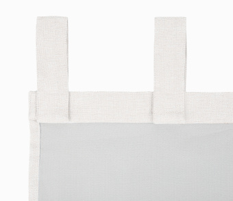 Штора Димаут Рогожка с креплением Петли с липучкой v01. Фото 4