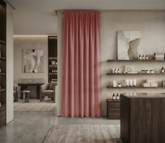 Штора Микровелюр v16 с креплением Шторная тесьма. Фото 1