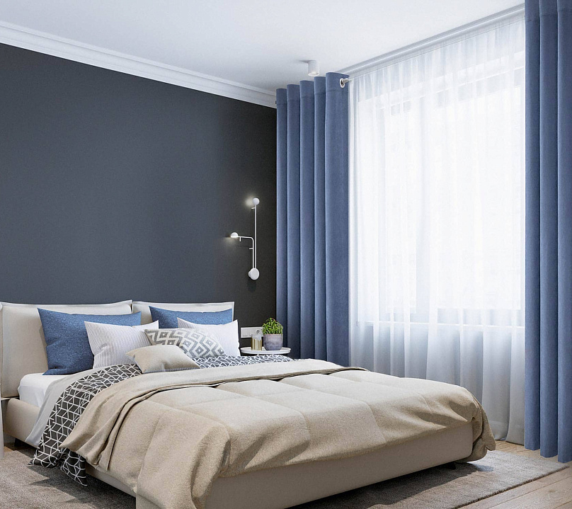 Канвас однотонные v40 с креплением Люверсы. Фото 1