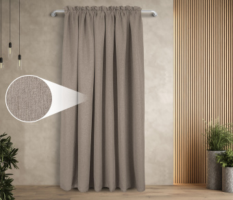 Штора Димаут Рогожка с креплением Кулиса с гребешком v13. Фото 1
