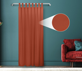 Штора Велюр матовый с креплением Петли v23. Фото 1