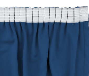 Шторы Премиум темно-синие на тесьме. Фото 6