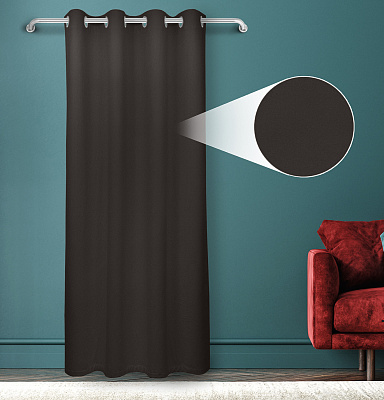 Штора Велюр матовый с креплением Люверсы v30