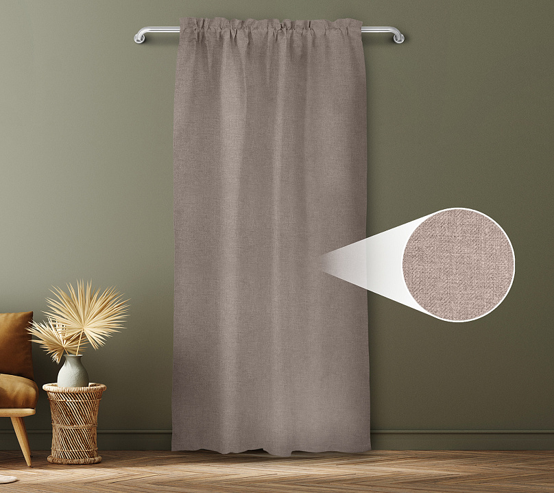 Санди однотонные v03 с креплением Кулиса с гребешком. Фото 1