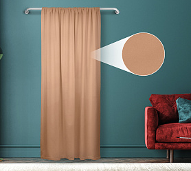 Штора Велюр матовый с креплением Кулиса v04