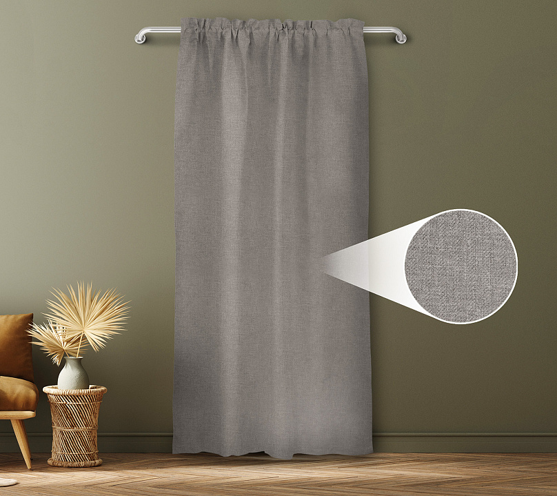 Санди однотонные v09 с креплением Кулиса с гребешком. Фото 1