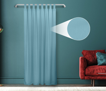 Штора Велюр матовый с креплением Петли с липучкой v18. Фото 1