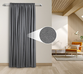 Штора Блэкаут Долли с креплением Шторная тесьма v09