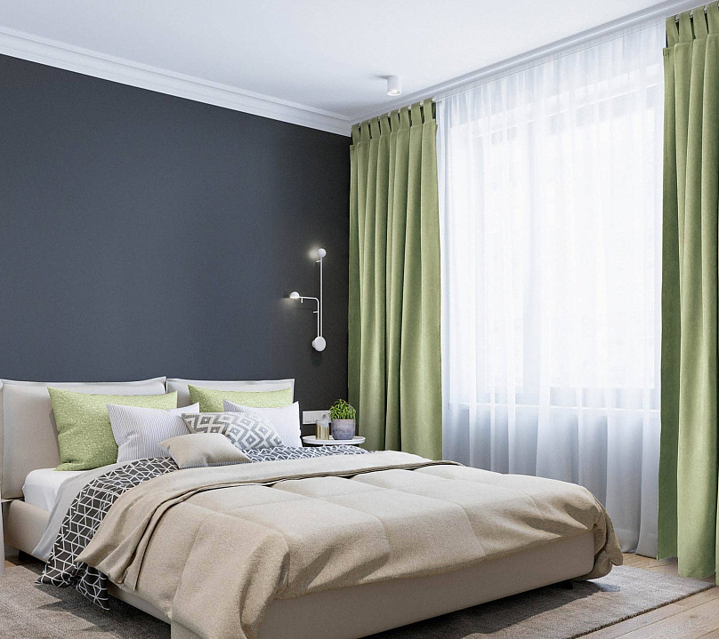 Канвас однотонные v32 с креплением Петли без липучек . Фото 1