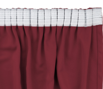 Шторы Премиум рубиновые на тесьме. Фото 6