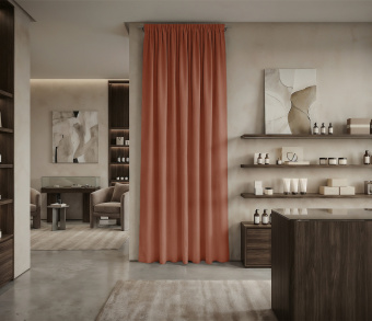 Штора Микровелюр v13 с креплением Шторная тесьма. Фото 1