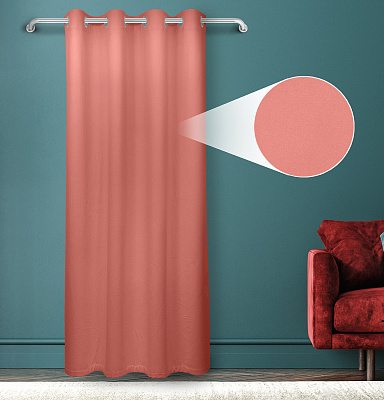 Штора Велюр матовый с креплением Люверсы v25