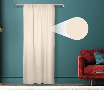 Штора Велюр матовый с креплением Кулиса v02. Фото 1