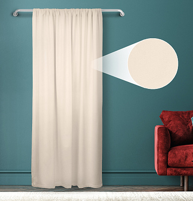 Штора Велюр матовый с креплением Кулиса v02