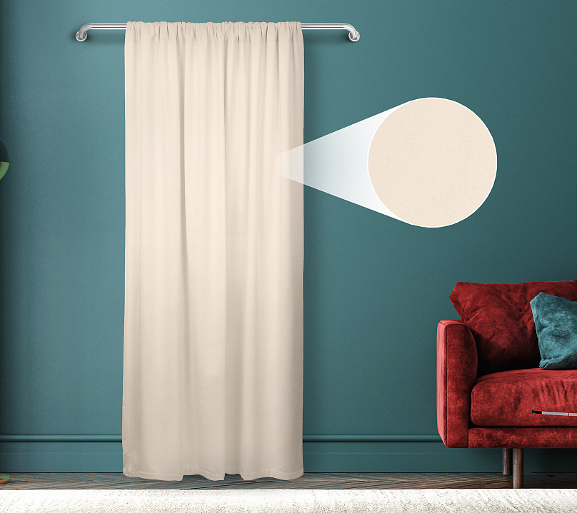 Штора Велюр матовый с креплением Кулиса v02. Фото 1