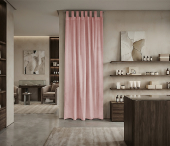 Штора Микровелюр v15 с креплением Петли. Фото 1