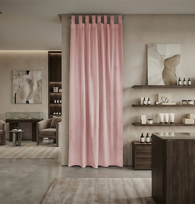 Штора Микровелюр v15 с креплением Петли