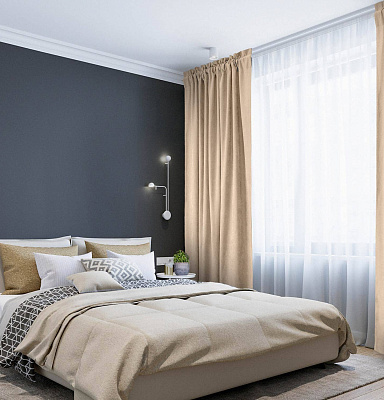 Канвас однотонные v08 с креплением Кулиска с гребешком