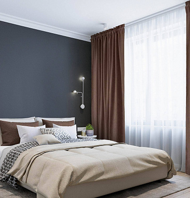 Канвас однотонные v17 с креплением Кулиска с гребешком