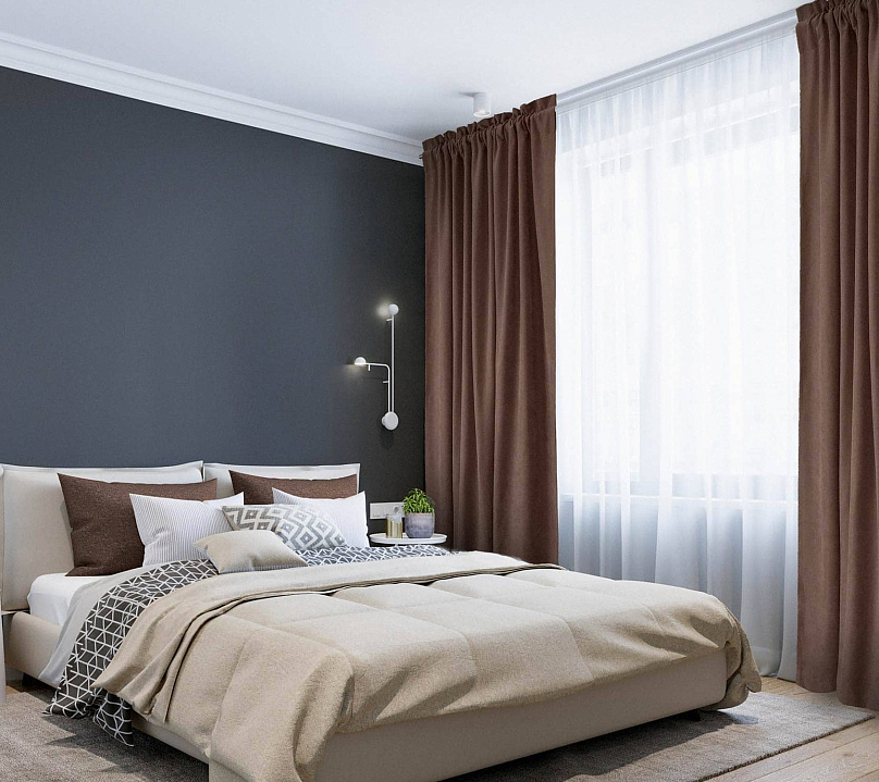 Канвас однотонные v17 с креплением Кулиска с гребешком. Фото 1