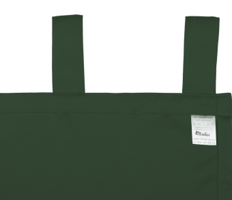 Шторы Премиум темно-зеленые на петлях без липучек. Фото 7