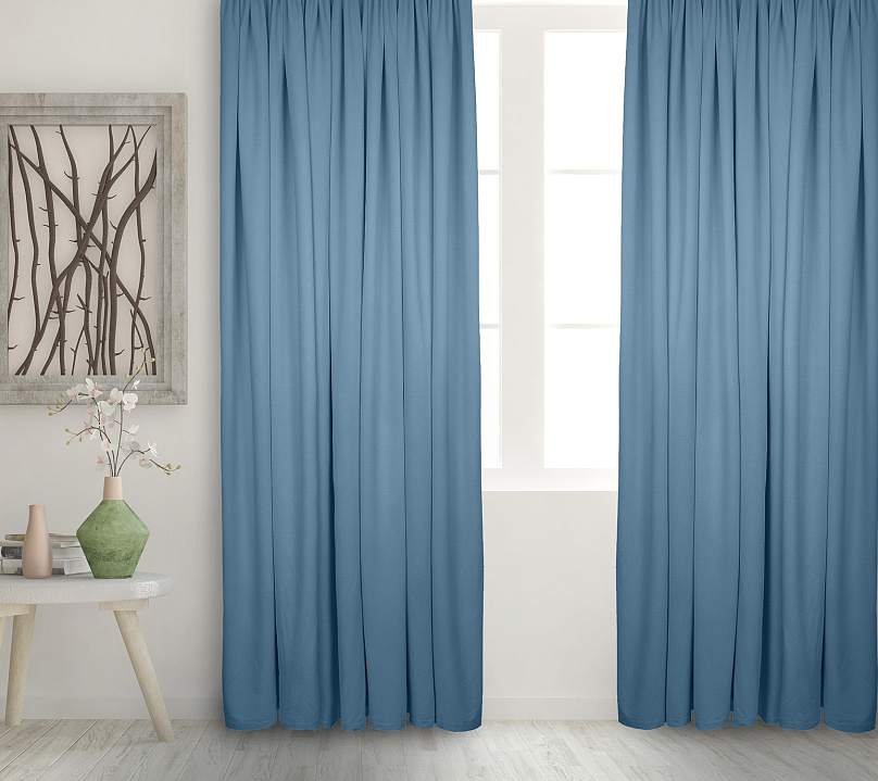 Штора Велюр матовый с креплением Петли v19. Фото 2