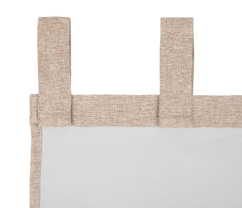 Штора Димаут Рогожка с креплением Петли с липучкой v04. Фото 4