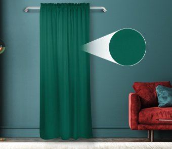 Штора Велюр матовый с креплением Кулиса с гребешком v16. Фото 1