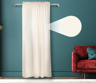 Штора Велюр матовый с креплением Кулиса с гребешком v01. Фото 1