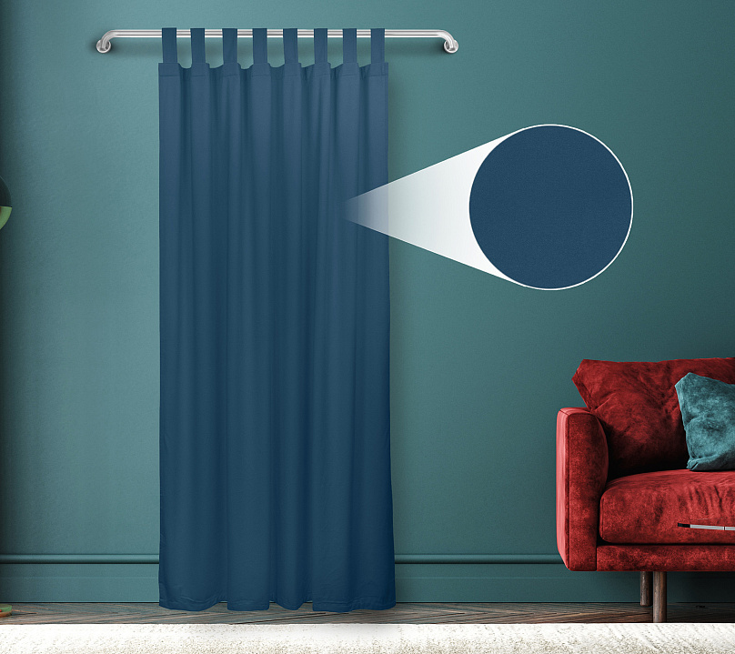 Штора Велюр матовый с креплением Петли с липучкой v20. Фото 1