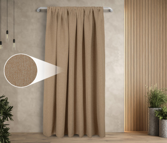 Штора Димаут Рогожка с креплением Кулиса v06. Фото 1