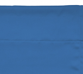 Шторы Премиум синие на кулиске с гребешком блэкаут