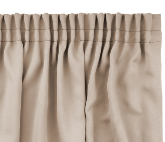 Шторы Премиум кремовые на тесьме. Фото 5