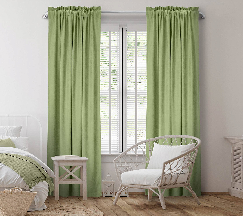 Канвас однотонные v33 с креплением Кулиска с гребешком . Фото 2