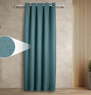 Штора Димаут Рогожка с креплением Люверсы v17 блэкаут