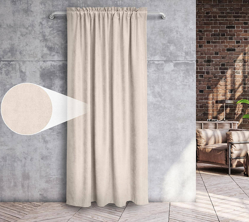 Канвас однотонные v35 с креплением Кулиска с гребешком. Фото 3