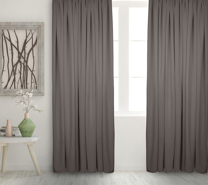 Штора Велюр матовый с креплением Кулиса v11. Фото 2