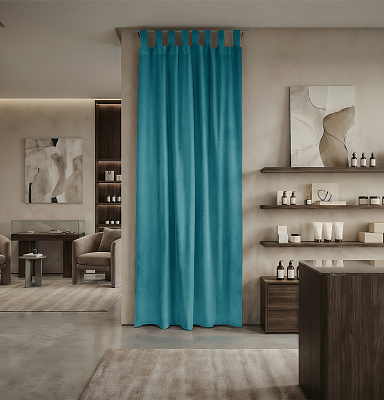 Штора Микровелюр v23 с креплением Петли с липучкой