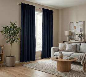 Штора Микровелюр v36 с креплением Кулиса с гребешком