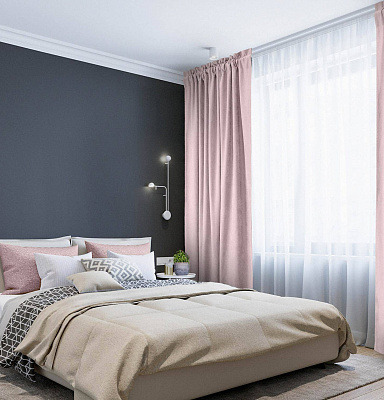 Канвас однотонные v19 с креплением Кулиска с гребешком