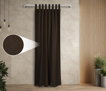 Штора Димаут Рогожка с креплением Петли v27. Фото 1